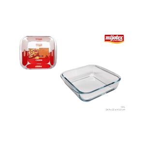 Lot de 6 Plat Carre En Verre 1.8L Maitre Chef