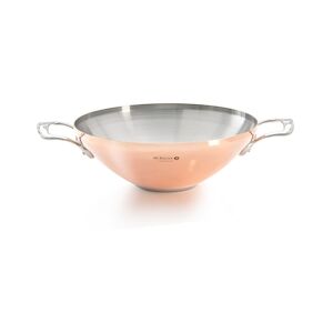 de Buyer Wok avec 2 anses induction cuivre et inox H.12.5 x diam.32 cm de Buyer