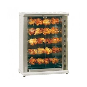 Rôtissoire Professionnelle à 5 broches électrique grande capacité 20 poulets Acier inoxydable 940x450x1250mm FURNOTEL