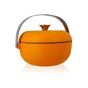 OGO LIVING - Cocotte Olaf 24cm En Fonte Jaune Avec Anse En Acier Inoxydable