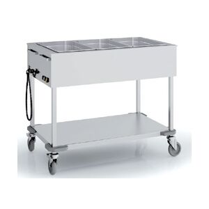 ERATOS Chariot Bain Marie Chaleur Seche En Inox 1120X690X945 CBMS-3GN