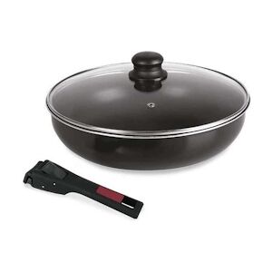 Sitram Sauteuse Agile - Aluminium Anti-adhesif - O 28 Cm - Noir - Tous Feux Dont Induction