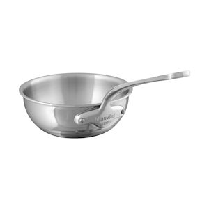 Mauviel1830 Sauteuse evasee bombee inox M'Cook tous feux 24cm Mauviel