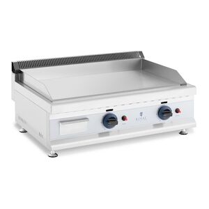 HELLOSHOP26 - Plancha a gaz naturel en inox grill professionnel 75 cm 2 zones de cuisson 2 x 3 100 watts (plaque 74,5 x 40 cm, 20 mbar, gaz naturel, 5