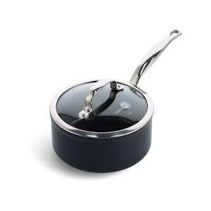 Casserole Barcelona pro 18 cm avec couvercle - 210 cl Noir Rond Céramique Greenpan