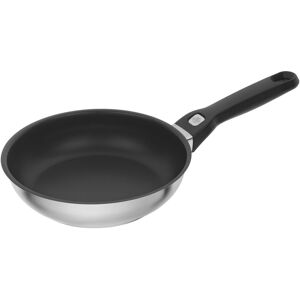 BALLARINI Pesaro Poêle 20 cm, Inox 18/10, Noir argenté