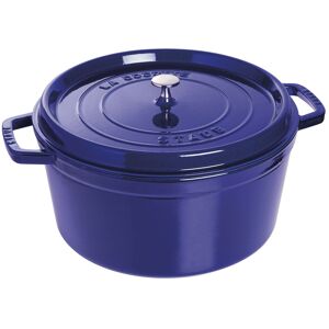 Staub La Cocotte 30 cm, Rond(e), Bleu intense, Fonte