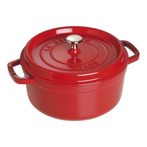 Staub La Cocotte 24 cm, Rond(e), Cerise, Fonte