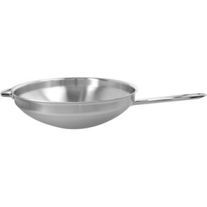 Demeyere Spécialités Wok fond plat 32 cm, Inox 18/10