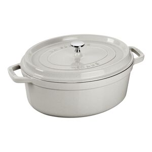 Staub La Cocotte 33 cm, Ovale, Truffe blanche, Fonte