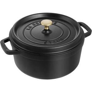 Staub La Cocotte 24 cm, Rond(e), Noir, Fonte