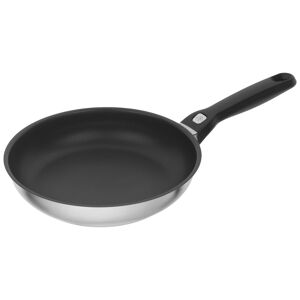 BALLARINI Pesaro Poêle 24 cm, Inox 18/10, Noir argenté