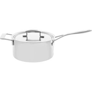 Demeyere Industry 5 Casserole avec couvercle 22 cm, Inox 18/10, Argent