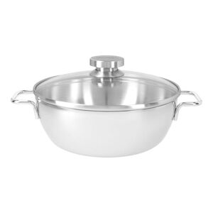 Demeyere Apollo 7 Sauteuse avec couvercle en verre 24 cm, Inox 18/10