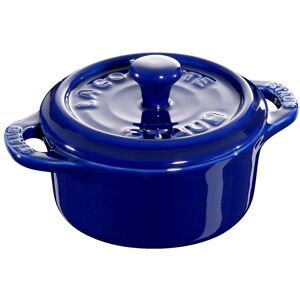 Staub Ceramique Mini Cocotte 10 cm, Rond(e), Bleu intense, Céramique