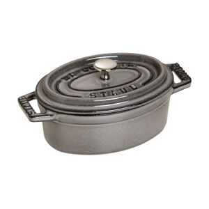 Staub La Cocotte Mini 11 cm, Ovale, Gris graphite, Fonte