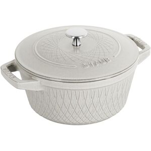 Staub La Cocotte 20 cm, Rond(e), Truffe blanche, Fonte