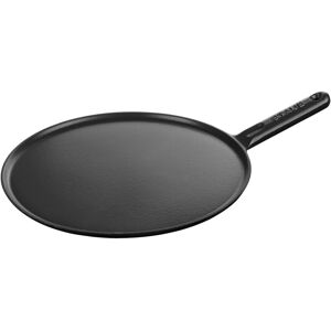 Staub Poêles en fonte Crêpière 30 cm, Fonte, Noir