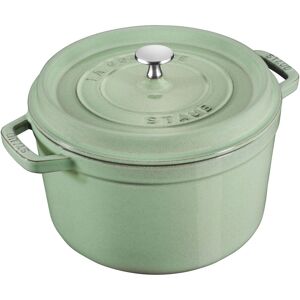 Staub La Cocotte haute 24 cm, Rond(e), Sauge, Fonte