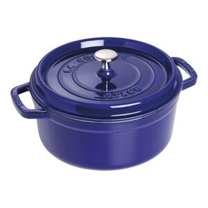 Staub La Cocotte 22 cm, Rond(e), Bleu intense, Fonte