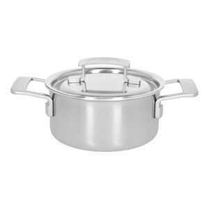 Demeyere Industry 5 Faitout avec couvercle 16 cm, Inox 18/10