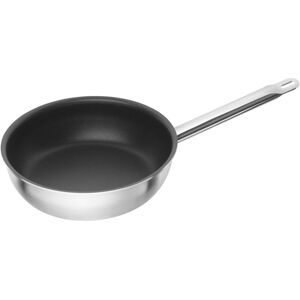 ZWILLING Pro Poêle 24 cm, Inox 18/10, Noir argenté