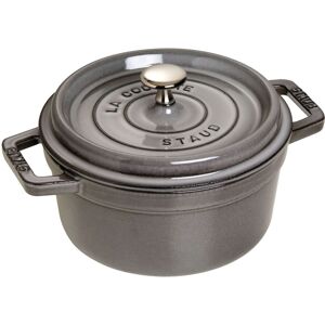 Staub La Cocotte 22 cm, Rond(e), Gris graphite, Fonte