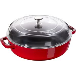 Staub Sauteuses Sauteuse avec couvercle en verre 26 cm, Fonte