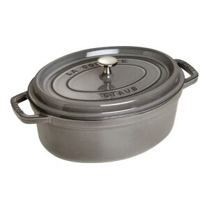 Staub La Cocotte 31 cm, Ovale, Gris graphite, Fonte