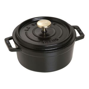 Staub La Cocotte 12 cm, Rond(e), Noir, Fonte