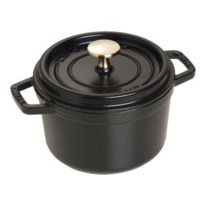 Staub La Cocotte 16 cm, Rond(e), Noir, Fonte