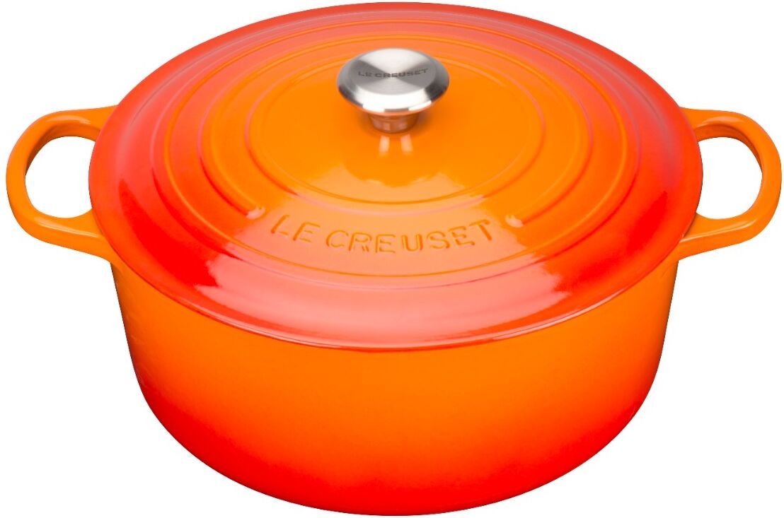 Le Creuset 211772409 Cast Iron Round Casserole 24cm - Volcanic