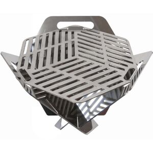 Polsinelli Barbecue da campeggio portatile acciaio inox AISI 304