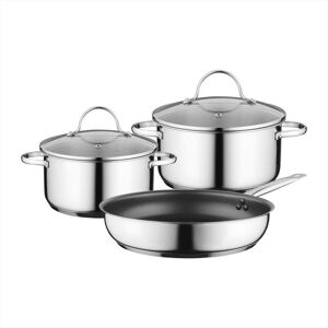 Bosch Hez9se030 Set Di 3 Pentole Antiaderenti-inox