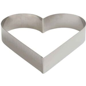 Decora Coppapasta A Cuore In Acciaio Inox 18 X 18 X H 4,5 Cm