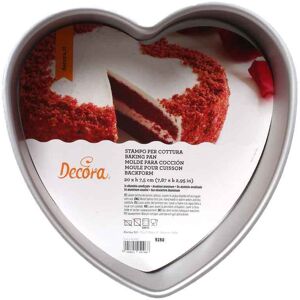 Decora Stampo Forma A Cuore In Alluminio Anodizzato 20 X H 7,5 Cm