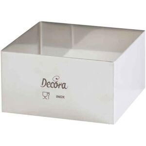 Decora Coppapasta Quadrato In Acciaio Inox 12 X 12 X 4,5h Cm