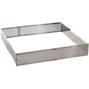 Decora Forma Quadrata Microforata Fascia In Acciaio Inox 20 X 20 X 3,5 H Cm