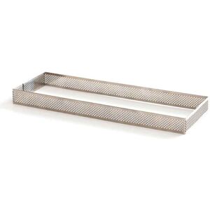 Decora Forma Rettangolare Microforata Fascia In Acciaio Inox 10 X 29 X 3,5 H Cm