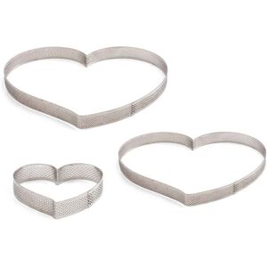 Decora Forma Cuore Microforata Fascia In Acciaio Inox