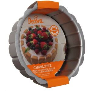 Decora Stampo Rotondo Charlotte In Acciaio Antiaderente Ø20 X H 7 Cm