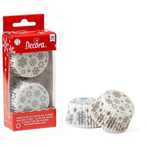 36 Pirottini In Carta Stelle E Cristalli Di Natale Per Muffin Ø5 Cm Decora