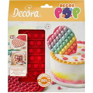 Stampo Antiaderente In Silicone Decorpop Cuore 18,5x17cm Decora