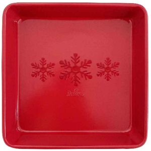 Decora Stampo Quadrato Professionale Antiaderente Natalizio Rosso 24 X 24 X H 5 Cm