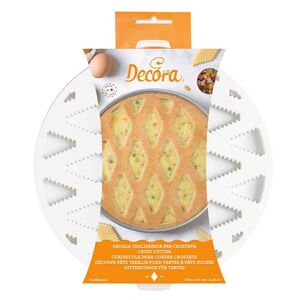 Decora Griglia Tagliapasta Per Crostata E Pastiera In Plastica Tonda Ø30cm