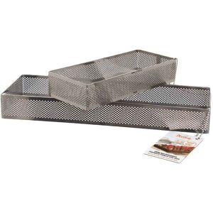 Decora Forma Rettangolare Microforata Fascia In Acciaio Inox H 3,5 Cm