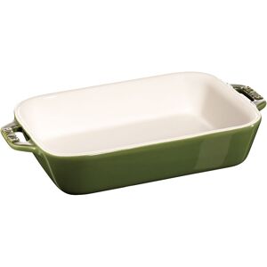 Staub Ceramique Pirofila rettangolare - 20 x 16 cm, basilico