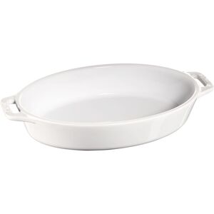 Staub Ceramique Pirofila ovale - 23 cm, Colore bianco puro