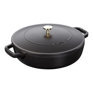 Staub Braisers Tegame Chistera rotondo - 24 cm, nero