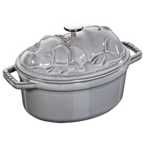 Staub La Cocotte maialino ovale - 17 cm, Colore grigio grafite